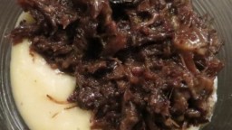Recepta de cuina de Cua de bou desossada amb parmentier de patata